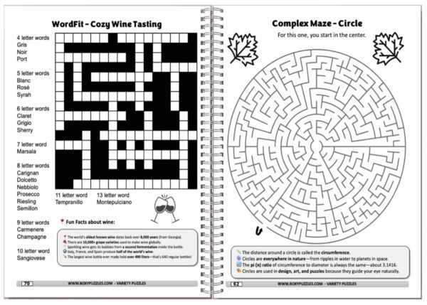 new open face Word Variety Puzzles - Cozy Harvest 2025