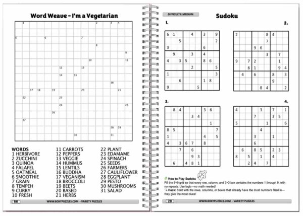 new open face Word Variety Puzzles - Cozy Harvest 2025