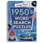 1950s Spiral Word Search Puzzle 1950's Word Search Puzzles