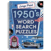 1950s Spiral Word Search Puzzle 1950's Word Search Puzzles