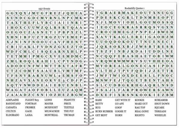 1950's Word Search Puzzles