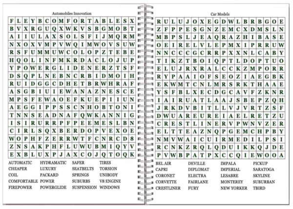 1950's Word Search Puzzles