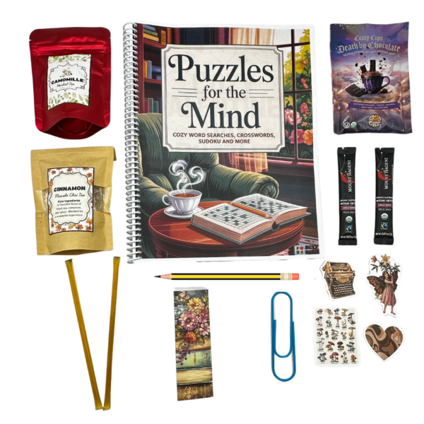 Puzzle Subscription Box Gift for seniors BoxyPuzzles Cozy Monthly Puzzle Box