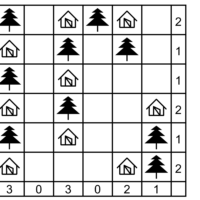 8 Tents and Trees Puzzle Book – 100 Large Print Logic Puzzles | Spiral Bound & Digital Download
