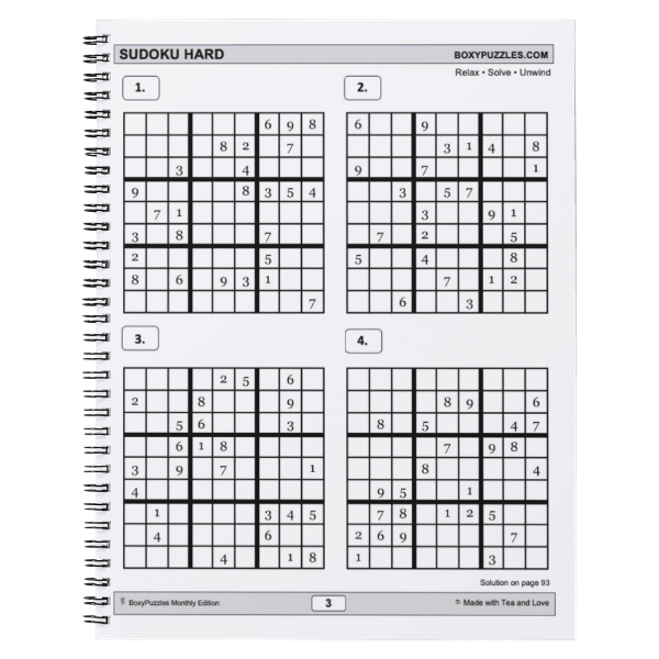 24 Puzzles for the Mind – Lemonade & Lazy Days