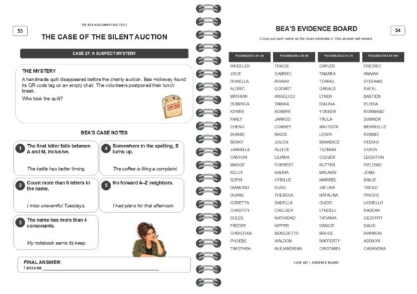 Bea Holloway Case Files: A Detective’s Notebook