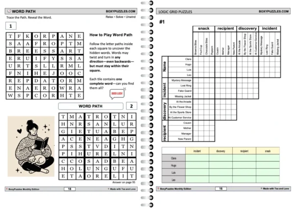 Book open spiral mockup (1) A Season to Unwind – 100+ Large Print Variety Puzzles for Adults & Seniors